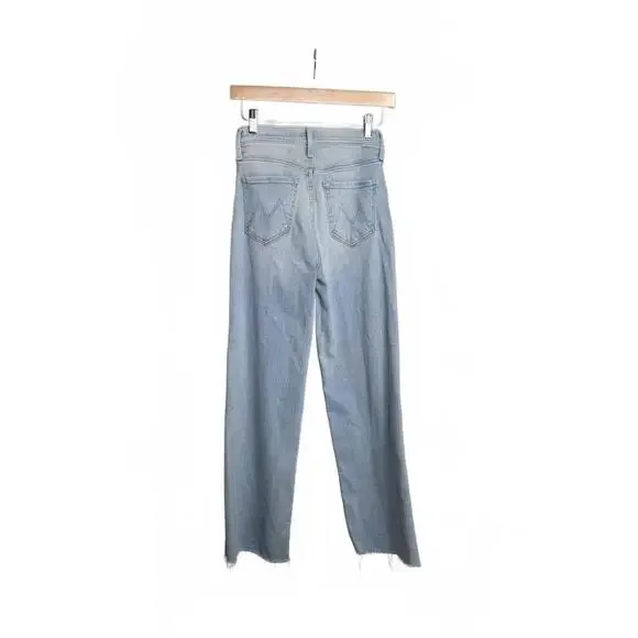 Mother Rambler Zip Ankle Fray in Chill Pill Size 24 - Picture 3 of 9